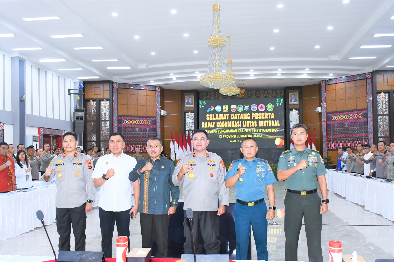 Jalin Sinergitas, Danlantamal I Hadiri Rapat Koordinasi Lintas Sektoral di Polda Sumut