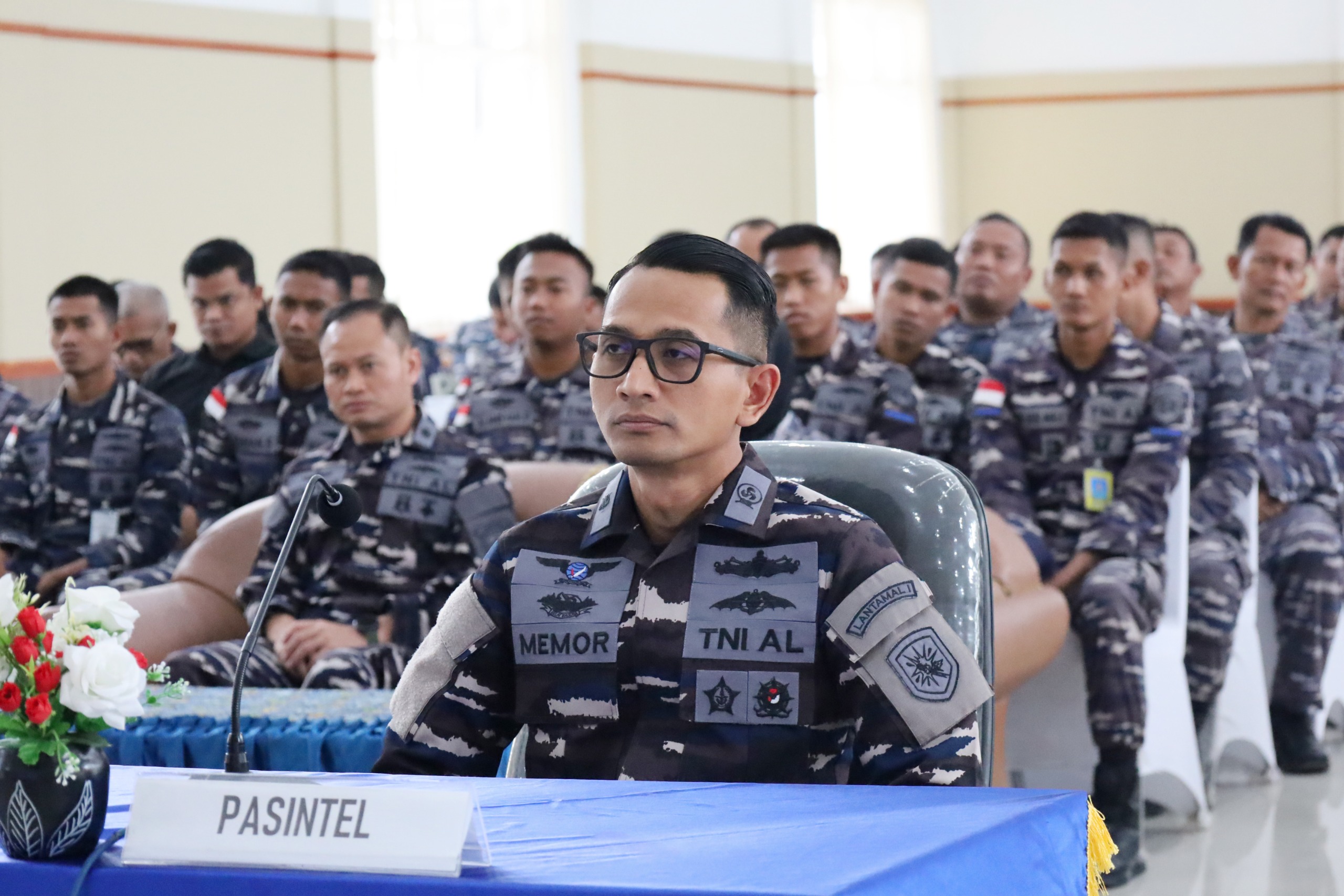 Ikuti Virtual Exit Briefing, Prajurit Lanal Dumai Terima Arahan Panglima Koarmada I