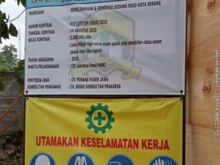 Dugaan Proyek Bodong: Renovasi Gedung RSUD Kota Serang Abaikan BPJS dan Kontrak Kerja
